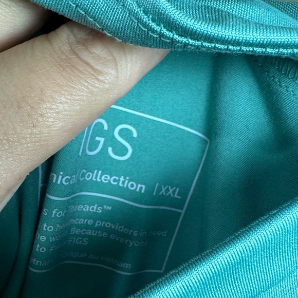 FIGS Women's Kade Cargo Scrub Pants Jade XXL - Picture 4 of 7